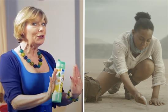 Advertising stills from Shake n' Vac ad and Bupa's 'Healthy People, Healthy Planet'