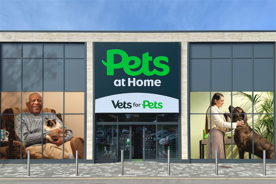 Pets at Home's new storefront
